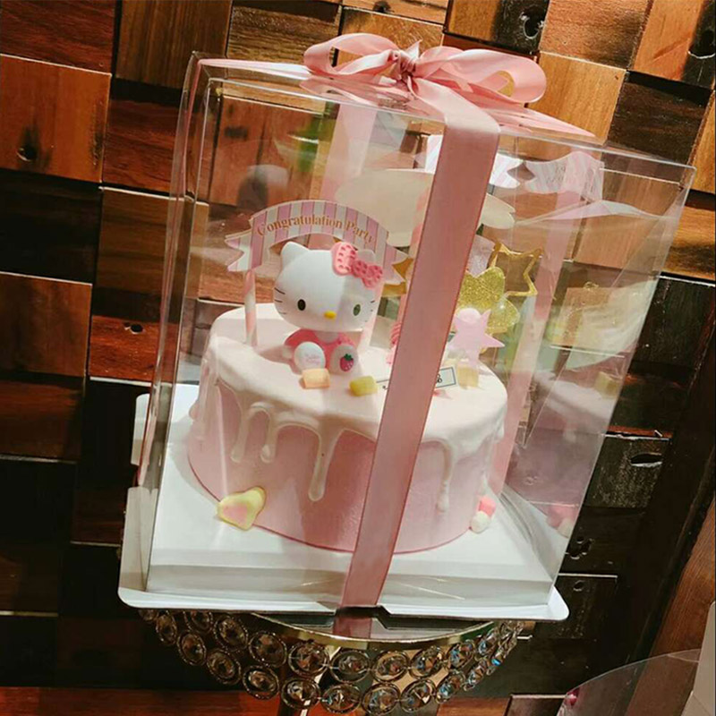 鸿洲烘焙包装透明蛋糕盒子生日礼