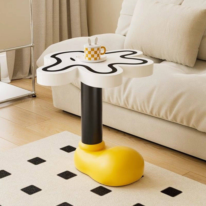 卡通米奇茶几落地摆件客厅沙发旁边几创意家居饰品可移动茶几桌子