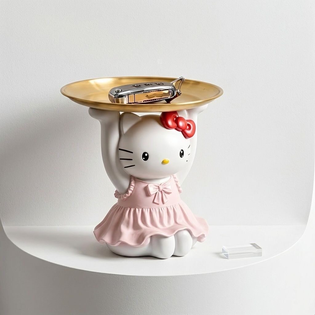 Hellokitty钥匙收纳玄关摆件轻奢高级家居装饰品客厅乔迁礼物入户
