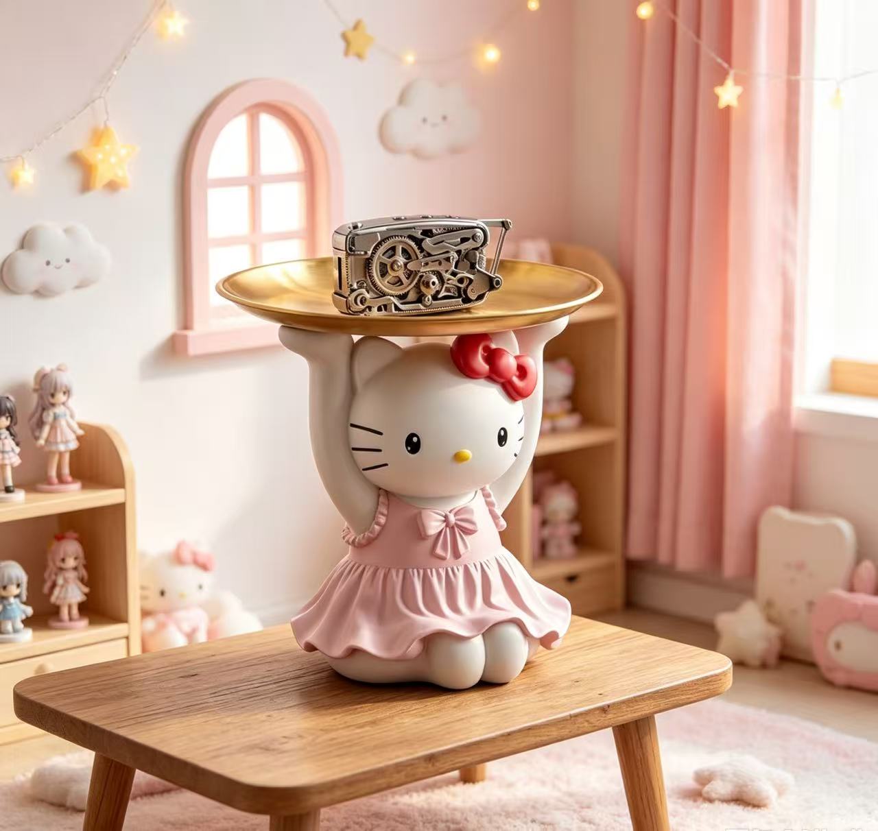 Hellokitty钥匙收纳玄关摆件轻奢高级家居装饰品客厅乔迁礼物入户