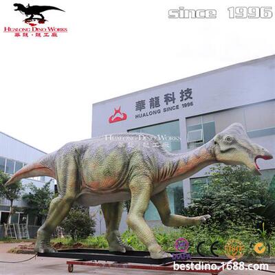 自贡仿真恐龙制作基地仿真机械电动亚冠龙景区游乐园引流产品