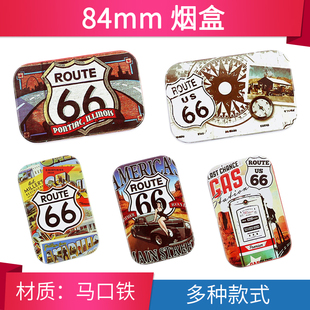 case Cigarette 84mm手卷香烟盒 金属迷你便携男女士香菸卷烟盒