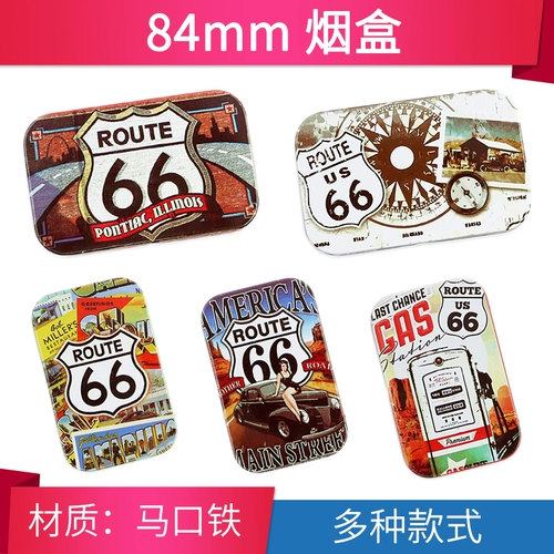 Металлический маленький портативный портсигар подходит для мужчин и женщин, 84mm