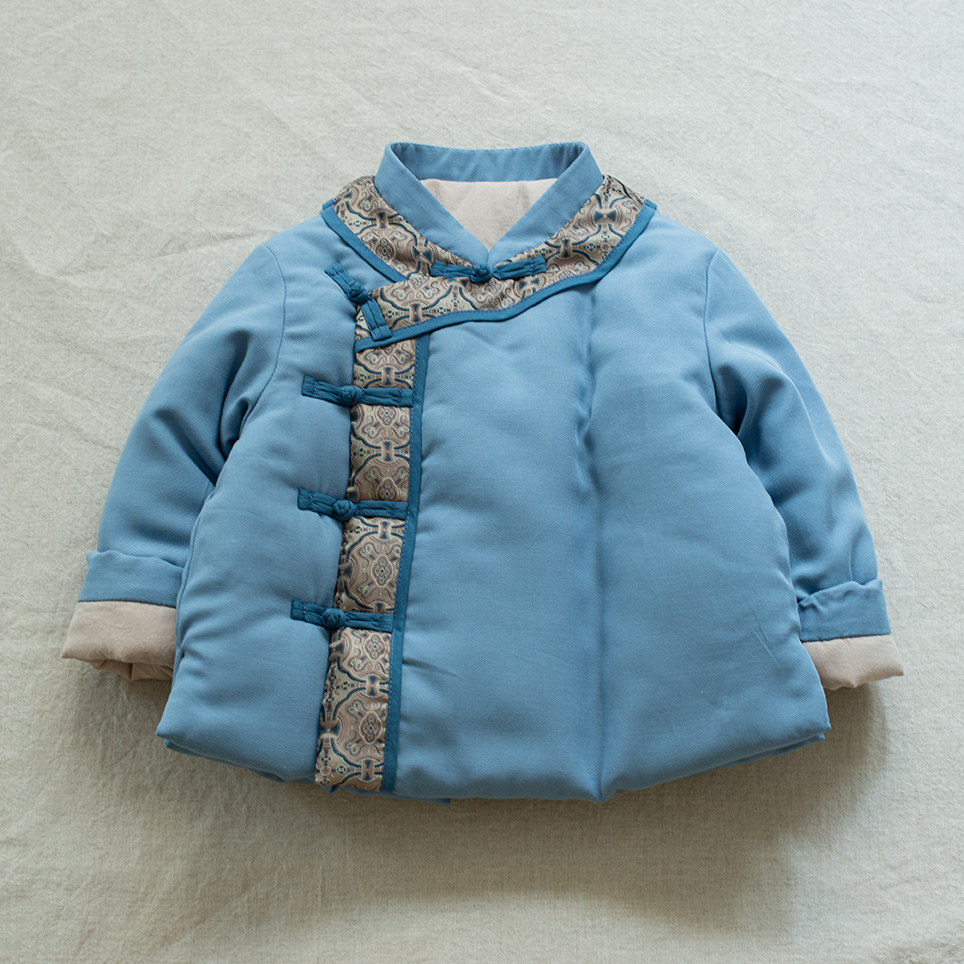 儿童拜年服男宝棉衣中国风小男童冬季加厚唐装汉服新年装中式棉袄