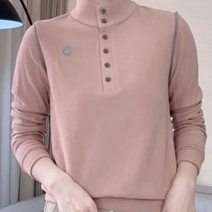 小立领双面澳绒加厚长袖