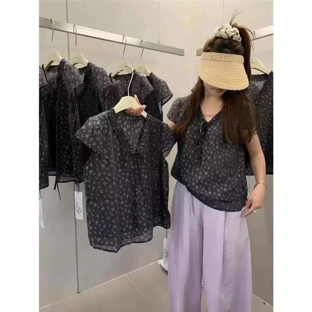 220时尚提花小衫