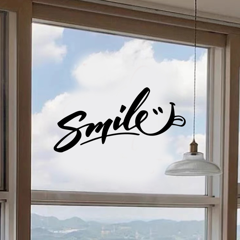 smile微笑表情贴纸自拍照镜子贴