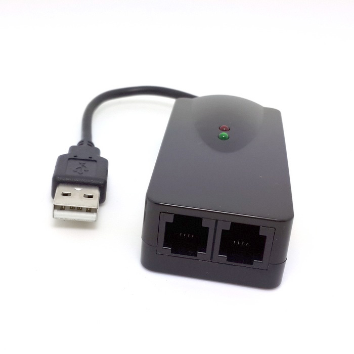 U2-209 ²¦ºÅ56KÁ¬½ÓÏß USB´«ÕæMODEM USB2.0ת˫¿Ú RJ11