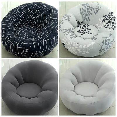 2025大圆形南瓜沙发套罩全包万能通用垫巾懒人花瓣躺椅盖布单人笠