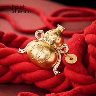 大英博物馆东方梦境国风复古葫芦车载香薰香氛高级感礼盒福禄大吉