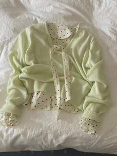 韩国直邮东大门代购正品2026春季 inouf  柔美气质款V领针织衫