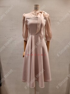 RUHOT 韩国直邮东大门正品 eeyou 2026春季 柔美领结连衣裙 代购