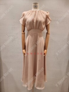 RUHOT 韩国直邮东大门正品 eeyou 2026春季 柔美系腰长连衣裙 代购