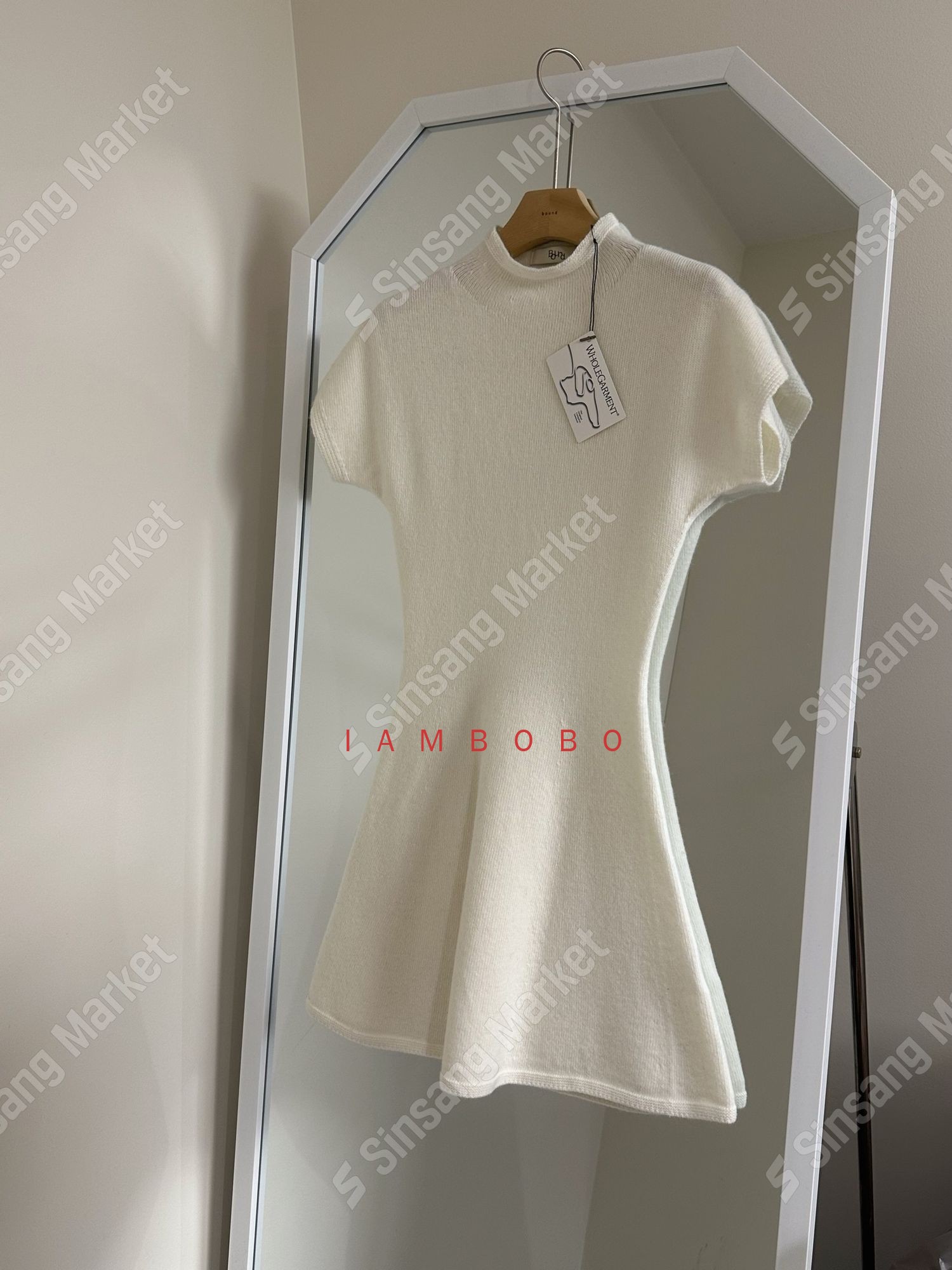 韩国直邮东大门正品代购2025秋季 bound 气质款修身针织连衣裙