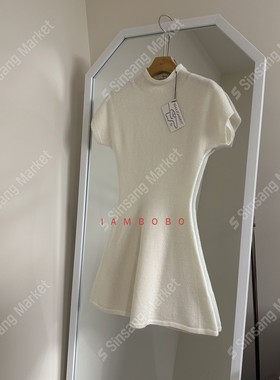 韩国直邮东大门正品代购2025秋季 bound 气质款修身针织连衣裙