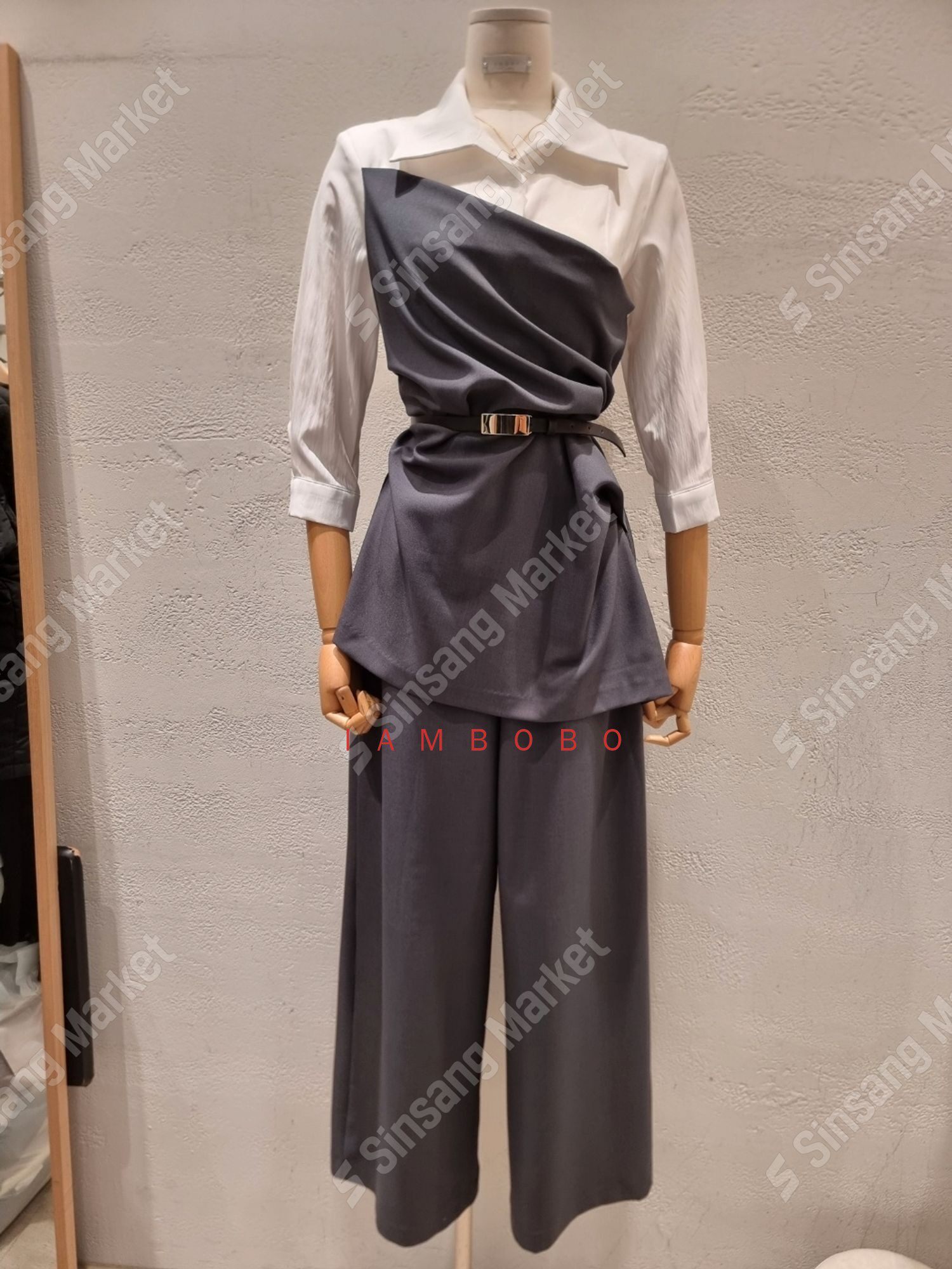 韩国直邮东大门正品代购2026春季 eeyou RUHOT 高贵腰带连体裤