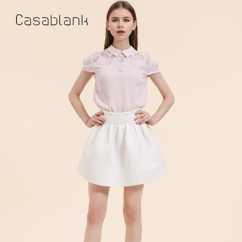 Casablank时尚甜美短袖衬衫
