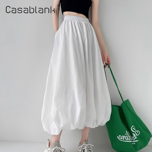 Casablank花苞半身蓬蓬灯笼裙女