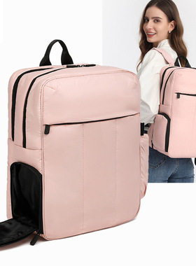 新款羽绒棉服旅行包双肩电脑包书包男轻便时尚女school bag包