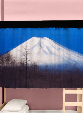 床帘平山郁夫丝绸之路富士山日本绘画东洋美术学生宿舍寝室遮光帘