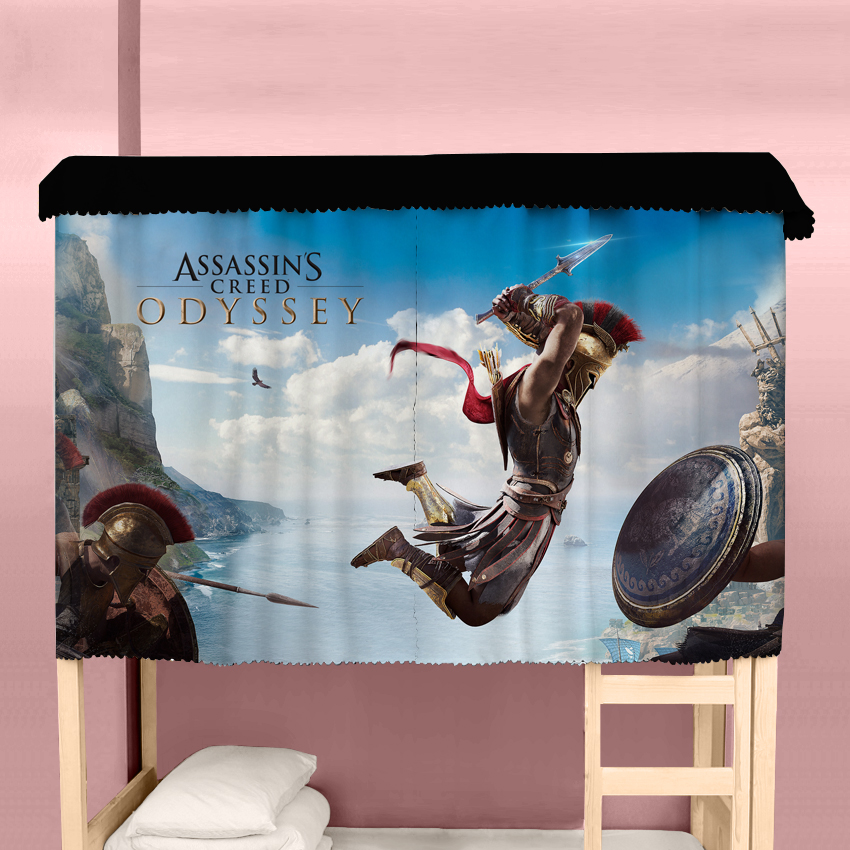 床帘刺客信条英灵殿育碧学生宿舍寝室上下铺上床下桌遮光防尘蚊帐