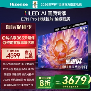 miniLED黑耀屏55英寸300HZ家用智能电视55E7N PRO 海信 Hisense