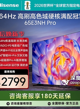 Hisense/海信 65E3NH-PRO 65寸4K 264Hz高刷U+PRO画质64G天籁电视