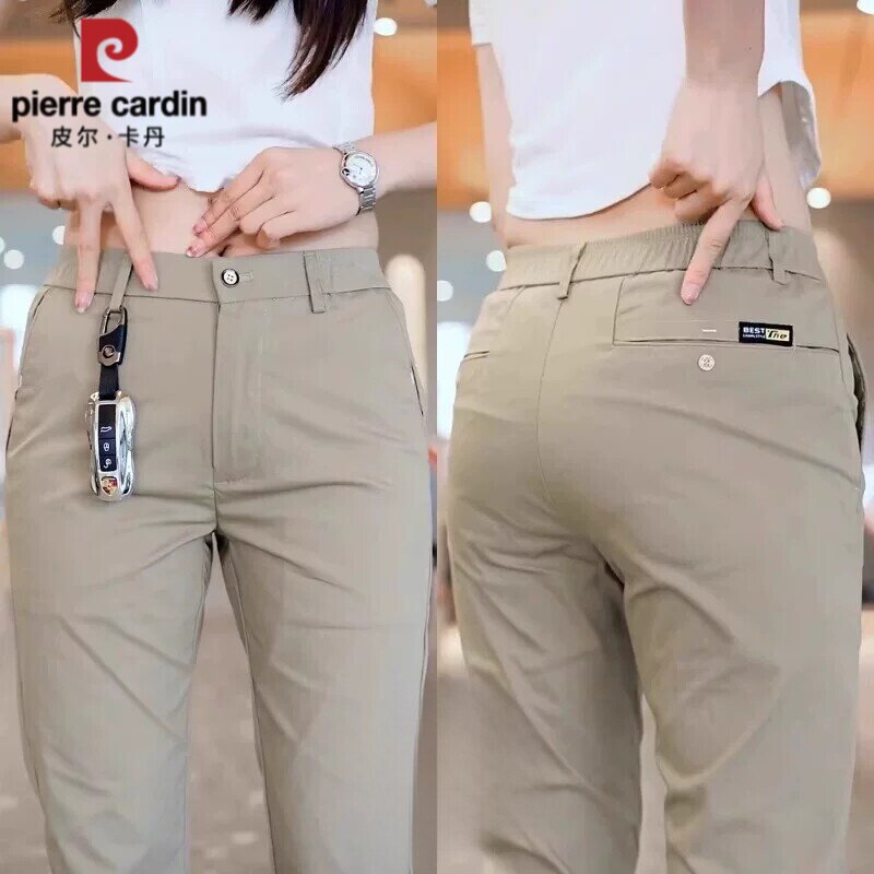皮尔卡丹2026季休闲裤男夏薄款直筒宽松型潮流舒适百搭修身长裤子