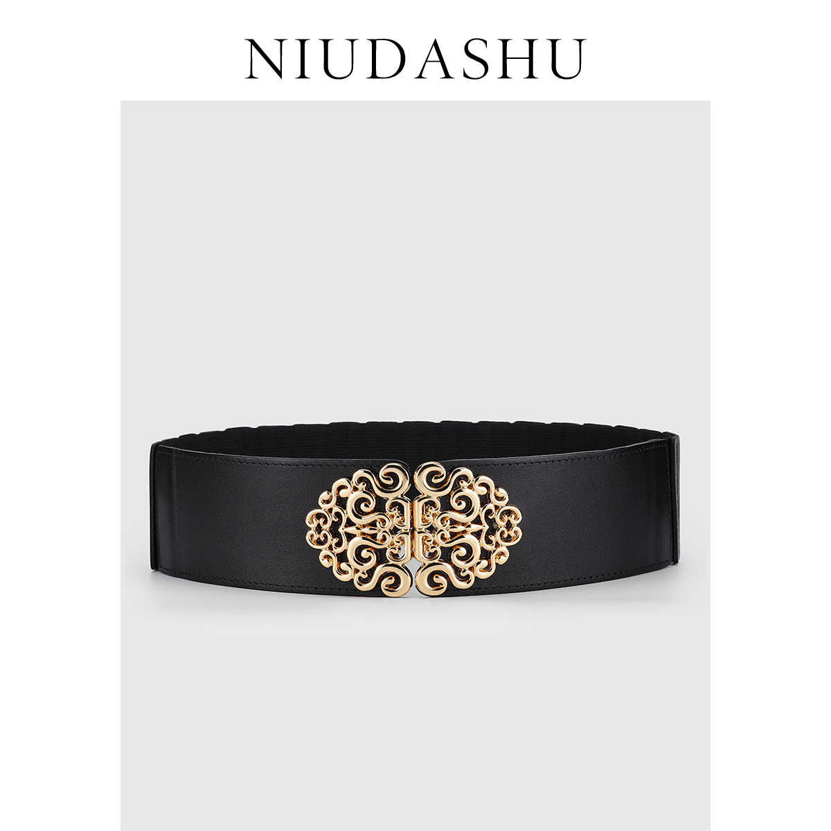 腰封配外套腰带女黑款