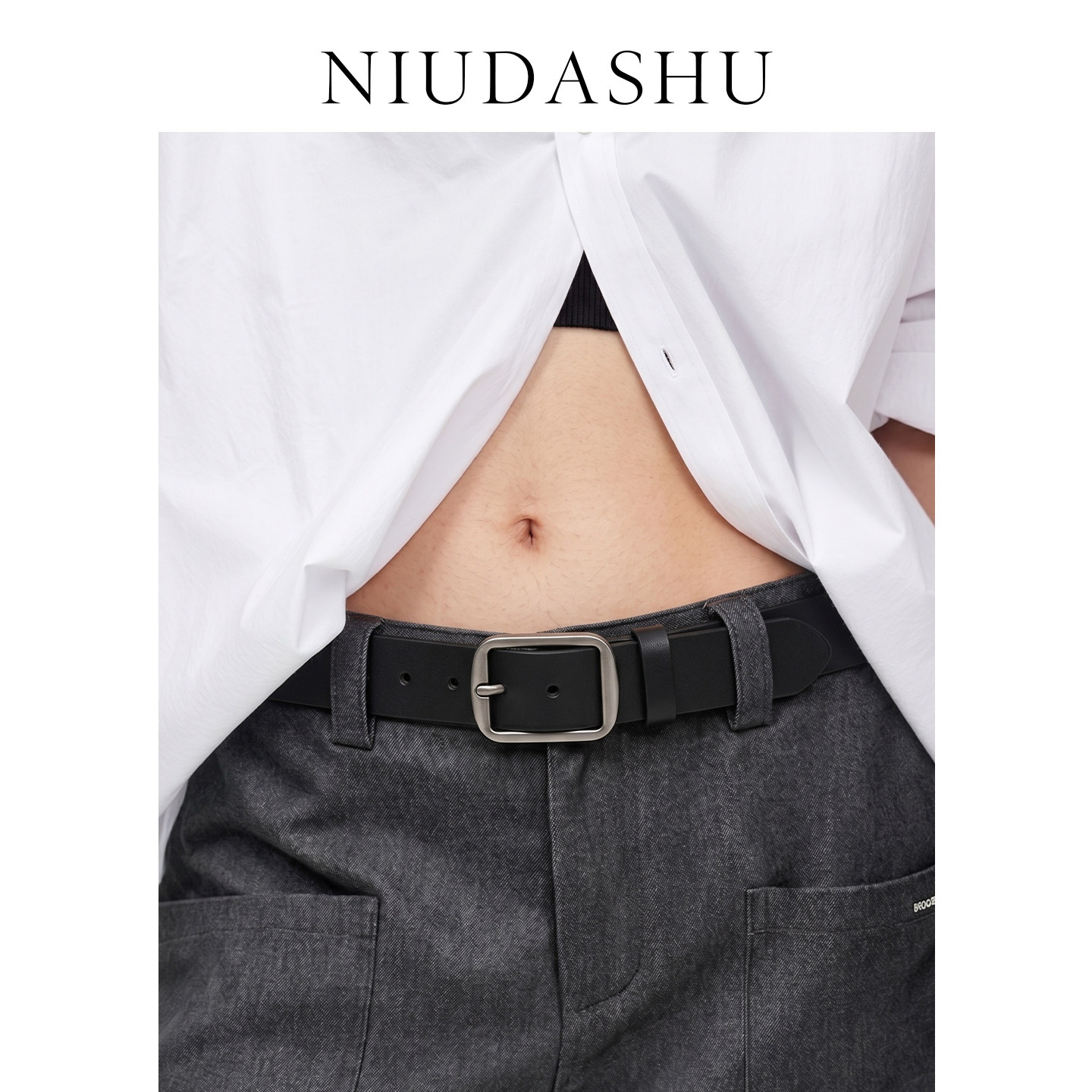 牛大叔NIUDASHU皮带女真皮