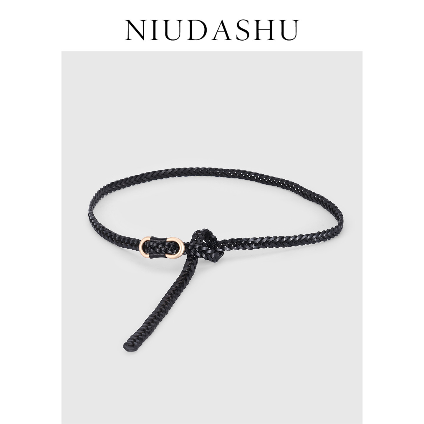 皮带女可打结真皮头层牛皮时尚细腰带女装饰百搭配收腰腰链编织潮