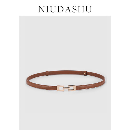 皮带女真皮装饰简约百搭头层牛皮