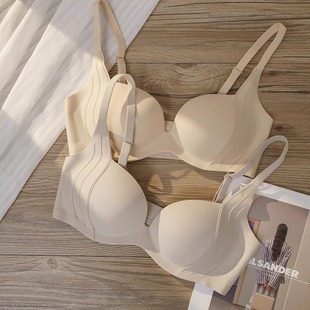 夏末喵酱无痕内衣女小胸聚拢显大收副乳防下垂无钢圈文胸运动胸罩