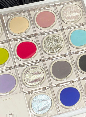 Joocyee酵色单色眼影盘m116哑光紫色珠光黑色显色霓虹亮片新款女