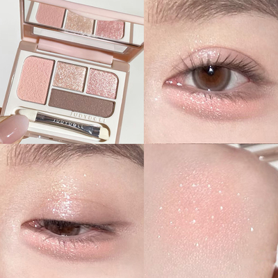 橘朵四色卧蚕盘哑光珠光眼影盘