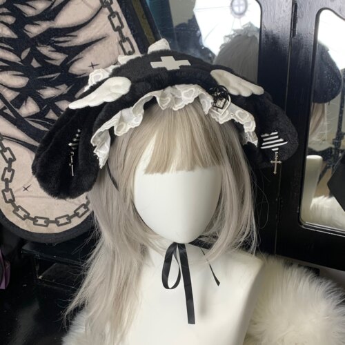 兔耳发带亚文化lolita头饰