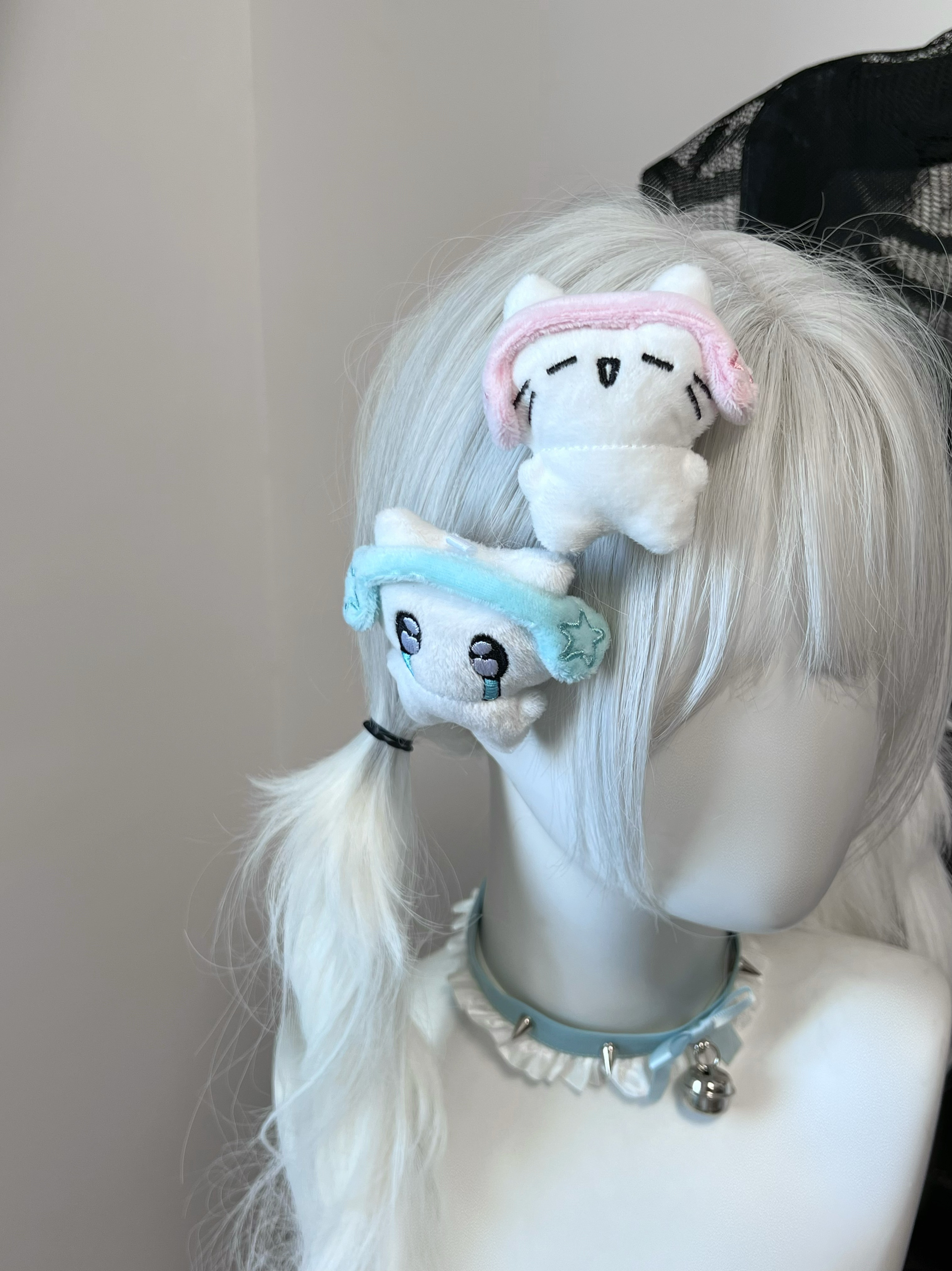 喵喵发夹小众设计感毛绒发夹亚