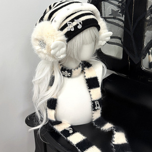 1Gangster Inn原创耳罩保暖甜美可爱防寒亚文化折叠毛绒耳捂耳包