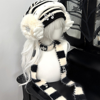1Gangster Inn原创耳罩保暖甜美可爱防寒亚文化折叠毛绒耳捂耳包