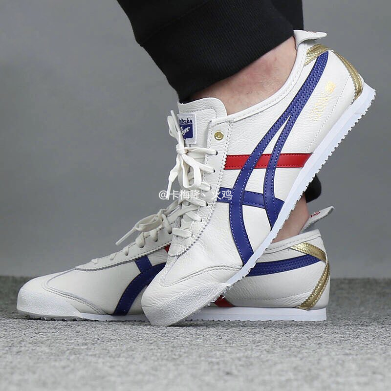 Onitsuka Tiger/鬼塚虎 MEXICO 66烫金尾男女休闲跑鞋 D507L-0152