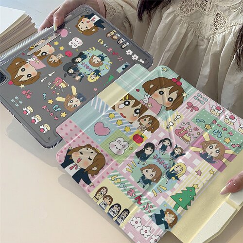 轻音少女适用ipadair11pro11英寸air4/5/6/7/8pro1/2/3/4代12.9英寸minni/6/7ipad10防弯case保护套轻薄