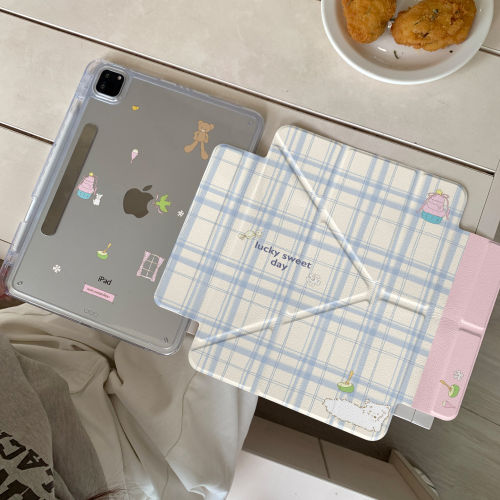 星星斑点狗侧贴磁吸分离新款ipad11air8765pro保护壳12.9英寸13亚克力背板轻薄可爱卡通10.210代case保护套