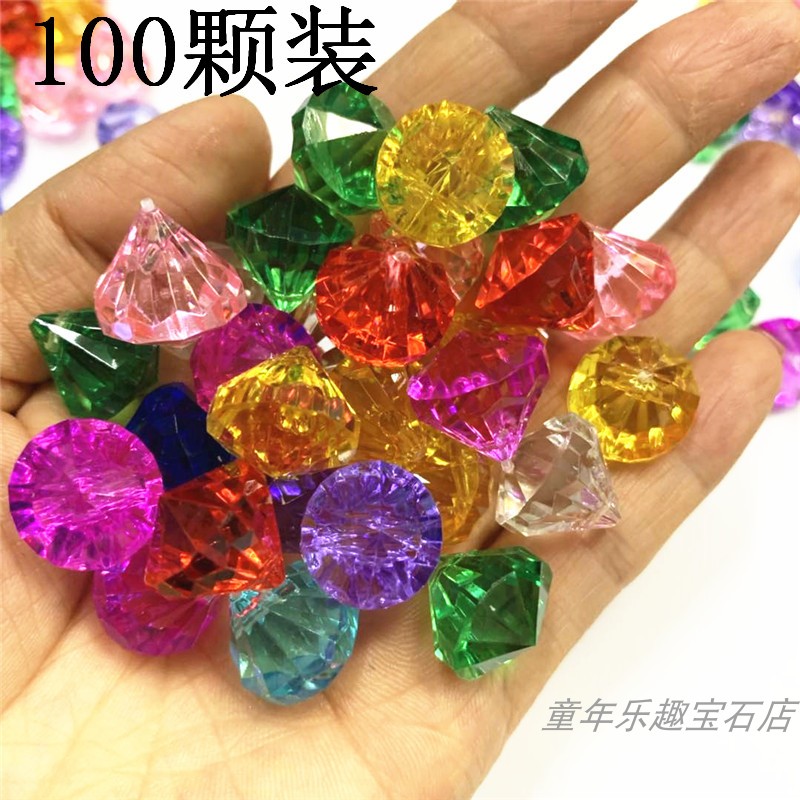diy亚克力七彩玩具宝石水晶钻