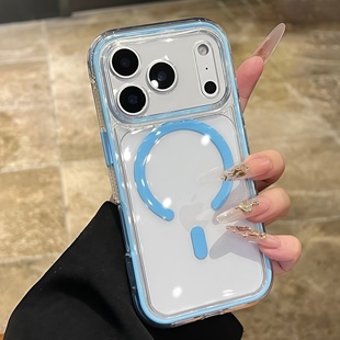 高级二合一气囊防摔新款苹果17pro系列适用于iphone17promax专用16pro透明磁吸15超火14手机壳保护套pm情侣13