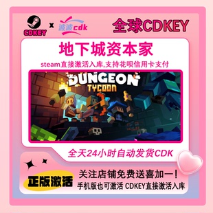 地下城资本家 Dungeon 全球激活 激活码 Tycoon CDKEY Steam正版
