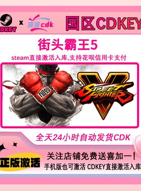 街头霸王5 冠军版 Steam正版Cdkey国区激活码 Street Fighter V
