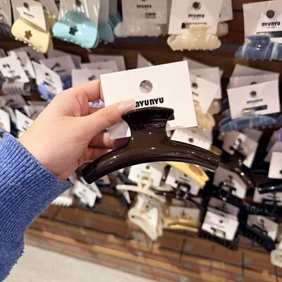 3.20韩国东大门nyunyu发饰弧形简约抓夹