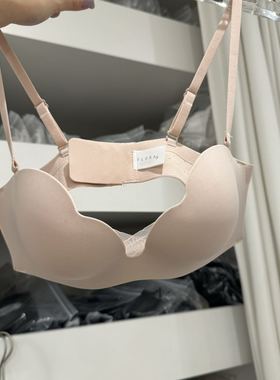 3.26韩国东大门flora简约波纹边文胸内衣舒适百搭