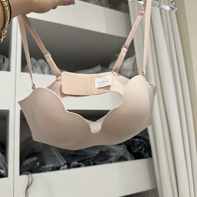 3.26韩国东大门flora简约波纹边文胸内衣舒适百搭