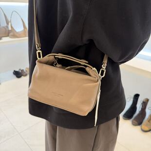 1.22韩国东大门bucksleather真皮小方盒子包手提斜挎